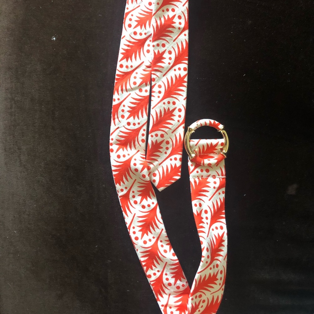 Super cute orange and white belt